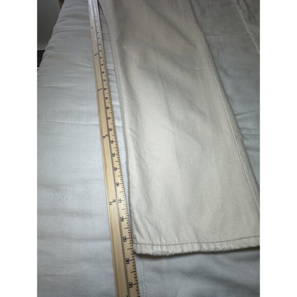 J. CREW Full Length Classic Straight Jeans Cream Ecru Women's SIZE 32 NWT - Picture 10 of 10